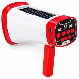 Falabella Megáfono Recargable Solar Bluetooth USB FM Sirena Linterna 80W oferta