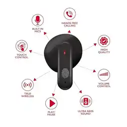 Falabella Auriculares Bluetooth Inalambricos con Estuche de Carga LED Color Negro oferta