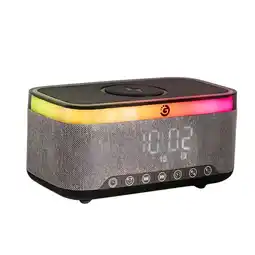 Falabella Parlante Reloj Despertador Cargador Inalámbrico 15w Luz Led oferta
