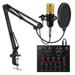 Falabella Micrófono Condensador + Tarjeta De Sonido V8 BM800 Huge oferta