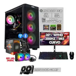 Falabella PC GAMER RYZEN 5 5500X3D - RTX 5060 - MONITOR 30 200HZ WFHD - RAM 32GB SSD 1.5TB IDEAL PARA GAMING oferta
