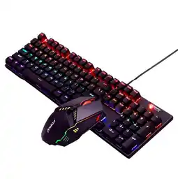 Falabella Teclado Mecánico Gamer Y Mouse Led Rgb Switch Pro Jg-609 oferta