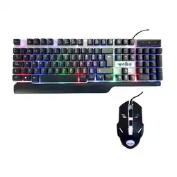 Falabella Combo Gamer Teclado y Mouse Weibo WB550 Retroiluminados CABLE PUERTO USB oferta