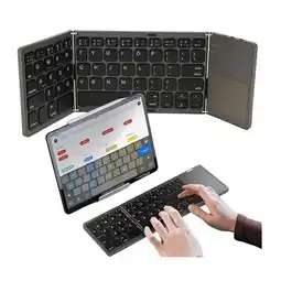 Falabella Dispositivo Teclado Inalámbrico Plegable con Panel Táctil Touchpad Batería Recargable Tipo C oferta