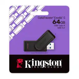 Falabella Memoria Usb 64Gb DataTraveler Exodia S Tapón Giratorio Negro oferta