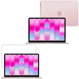 Falabella Carcasa Matte Rosa Rubor + Protector Pantalla Para Macbook Neo A3404 2026 oferta