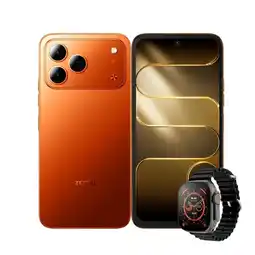 Falabella Celular Tecno Spark 50 4G 256GB 4+8GB Ram Naranja + Smartwatch oferta
