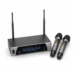 Falabella Micrófonos Inalámbricos UHF Dobles Para Eventos Karaoke oferta