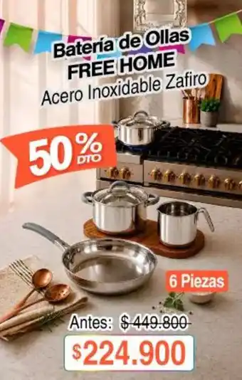 Free home - batería de ollas