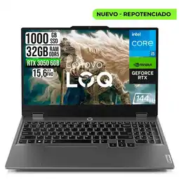 Falabella Portátil LOQ 15 Gaming RTX 3050 6GB Intel Core i5-13450HX RAM 32GB DDR5 SSD 1TB FHD 15.6 oferta