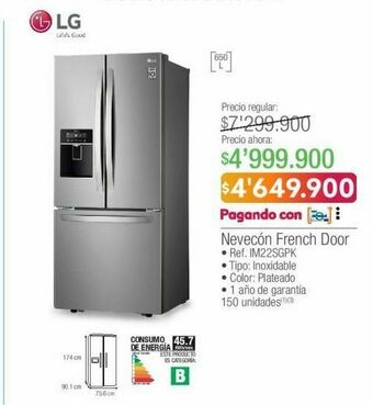 Jumbo Nevera lg oferta