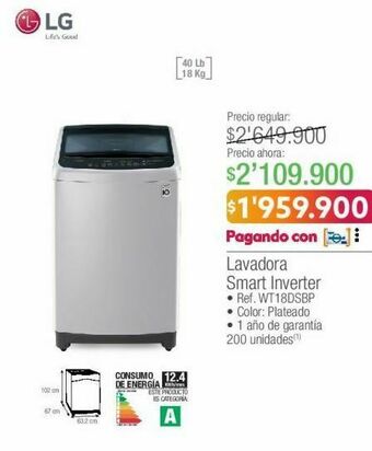 Jumbo Lavadora lg oferta