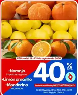 Olímpica Naranja Limón amarillo Mandarina oferta