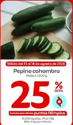 Olímpica Pepino cohombro oferta
