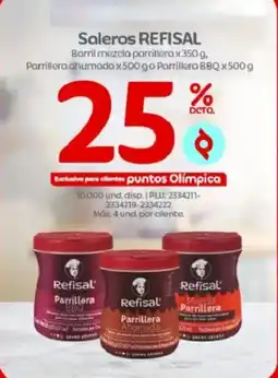 Olímpica Refisal parrillera oferta