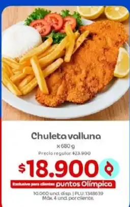 Olímpica Chuleta valluna oferta