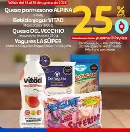 Olímpica Queso parmesano ALPINA oferta