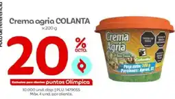 Olímpica Colanta crema agria oferta