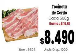 MercaTodo Tocineta de Cerdo oferta