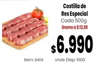Costilla de Res Especial