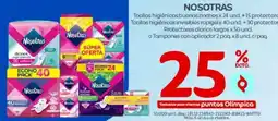 Olímpica Nosotras toallas higiénicas buenas noches oferta