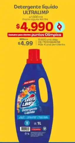 Olímpica ultralimp detergente liquido oferta