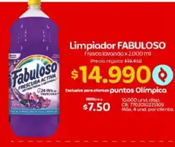 Olímpica Fabuloso limpiador frescura activa oferta