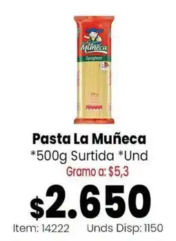 MercaTodo Pasta La Muñeca oferta