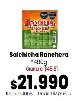 MercaTodo Ranchera salchicha premium oferta