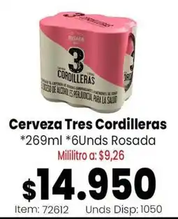 MercaTodo Cerveza Tres Cordilleras oferta