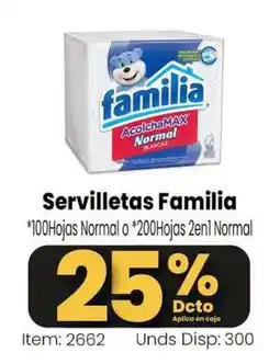 MercaTodo Servilletas Familia oferta