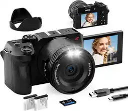 Falabella Cámara Digital 5K 80MP Zoom 18X con Pantalla Abatible 270° oferta