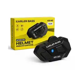 Falabella Intercomunicador Bluetooth Karler Bass KR-M5 para Casco de Moto Negro oferta