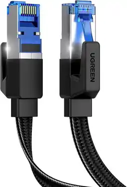 Falabella Cable Plano de Red LAN Ethernet Cat 8 de 1 Metro de alta velocidad de 40 Gbps 2000 Mhz (RJ45) oferta