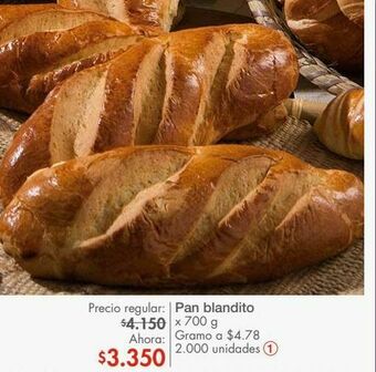 Metro Pan blandito x 700 g oferta