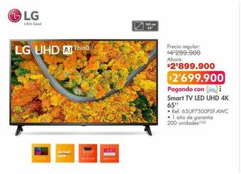 Metro Smart tv led uhd 4k 65'' oferta