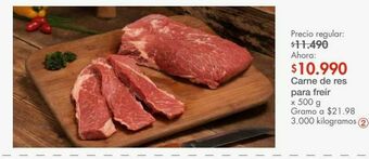 Metro Carne de res para freír x 500 g oferta