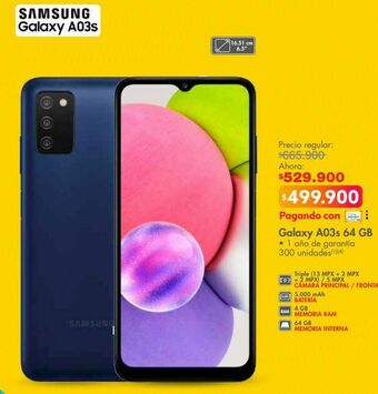 Metro Galaxy a03s 64 gb oferta