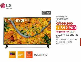 Metro Smart tv led uhd 4k 50'' oferta