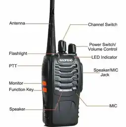 Falabella BF-888S Walkie talkie radios Baofeng original dos radios oferta