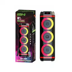 Falabella Torre De Sonido Gedi-G GD-2889 Triple Parlante 8 Pulgadas Bluetooth Karaoke oferta