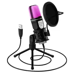 Falabella Micrófono Condensador USB RGB SF-666R Huge oferta
