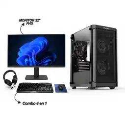Falabella COMPUTADOR DE ESCRITORIO - RYZEN 5 5600G - 16GB RAM - 1TB SSD - MONITOR 22 FHD oferta