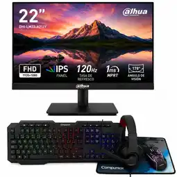 Falabella MONITOR 22 LM22-A211Y - PANEL IPS ELED - FULL HD 120HZ - 1MS - HDMI - VGA + COMBO 4 EN 1 oferta