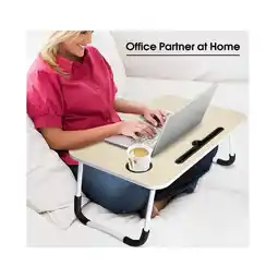 Falabella Mesa Plegable para Laptop Multifuncional con Ranura para Tablet y Portavasos oferta