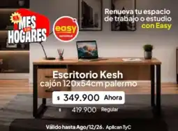 Jumbo Palermo - escritorio kesh cajón 120x54cm palermo oferta