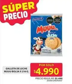 Ara Muuu - galleta de leche muuu bolsa oferta