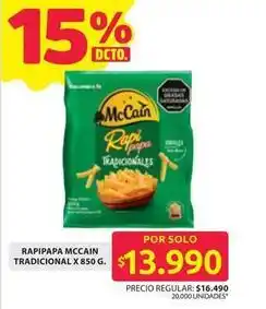 Ara Mccain - rapi papa tradicionales oferta