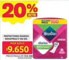 Ara Nosotras - protectores diarios oferta