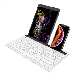 Falabella Teclado Bluetooth Compacto con Soporte para Tablet Teclas en Español y Diseño Portatil oferta